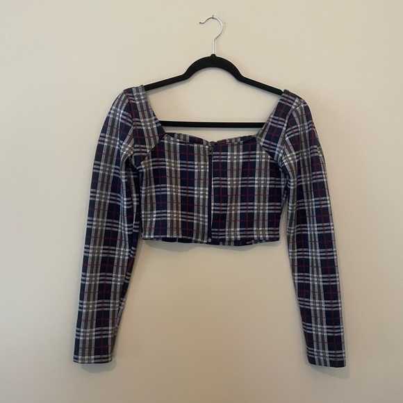 Free People "Modern Love" Long Sleeve Crop Top - Size 6 - Picture 4 of 7